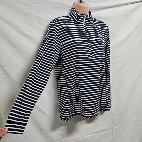 Vineyard Vines Dreamcloth® The Shep Shirt Top Blouse Women Size M Striped - Picture 6 of 14